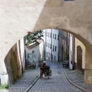 Passau cobbled street