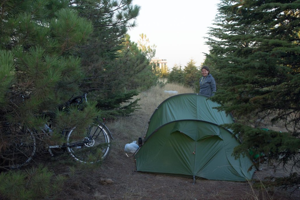 Wild camping in Aksaray, central Turkey