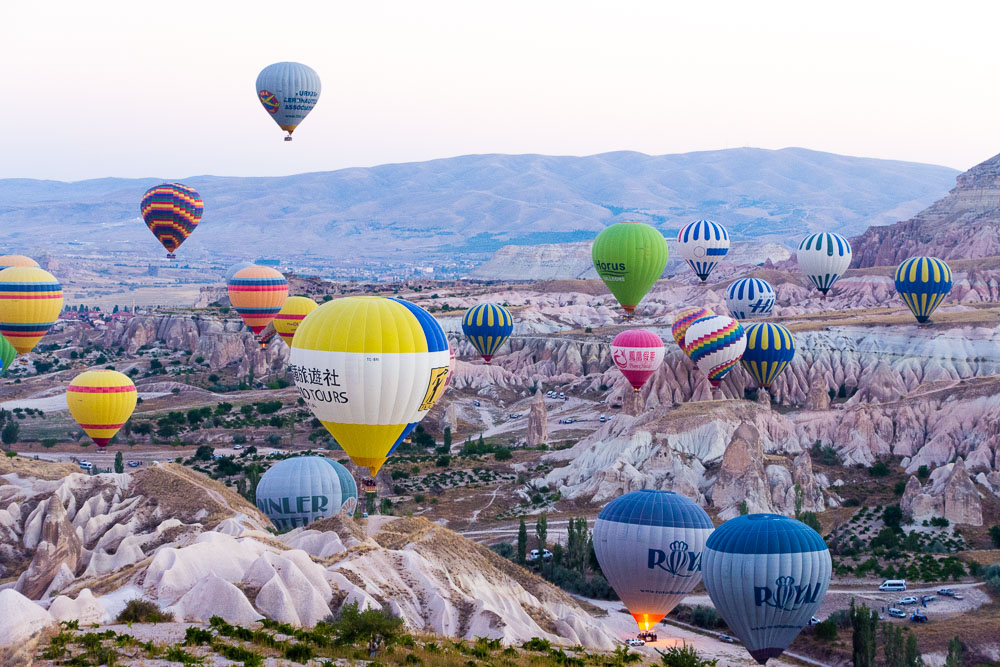 Hot air ballooning in Cappadocia, Turkey