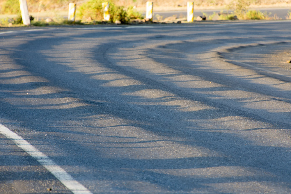 The road down was terrible