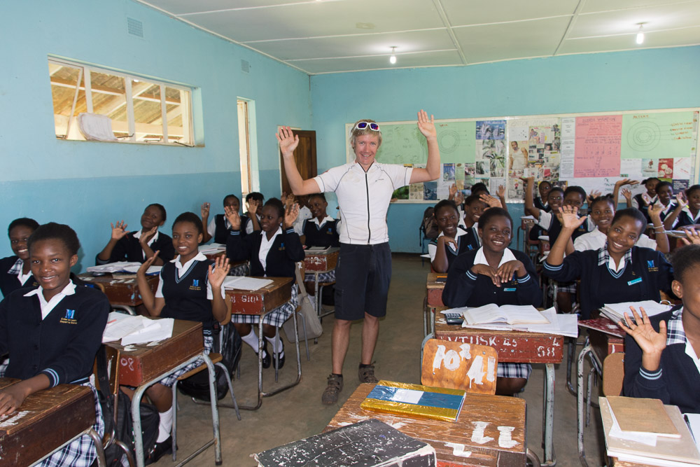 Meeting the kids at Lwitikila girls school - where my parents taught 50 years ago!