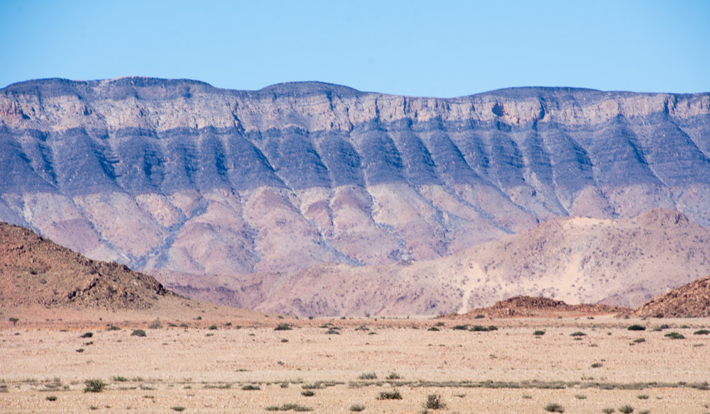 Beautiful stripey mountains