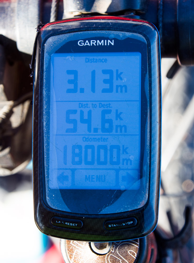 Passing the 18,000km mark today