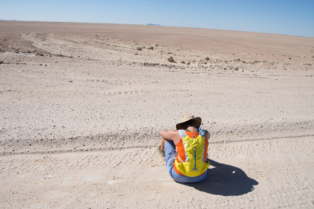 There's no shade in the desert